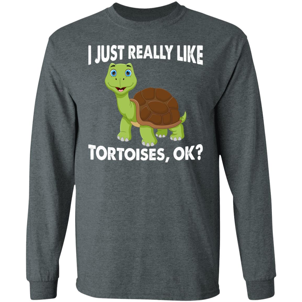 I just Really Like Tortoises, OK? - Long Sleeved Men's T-Shirt