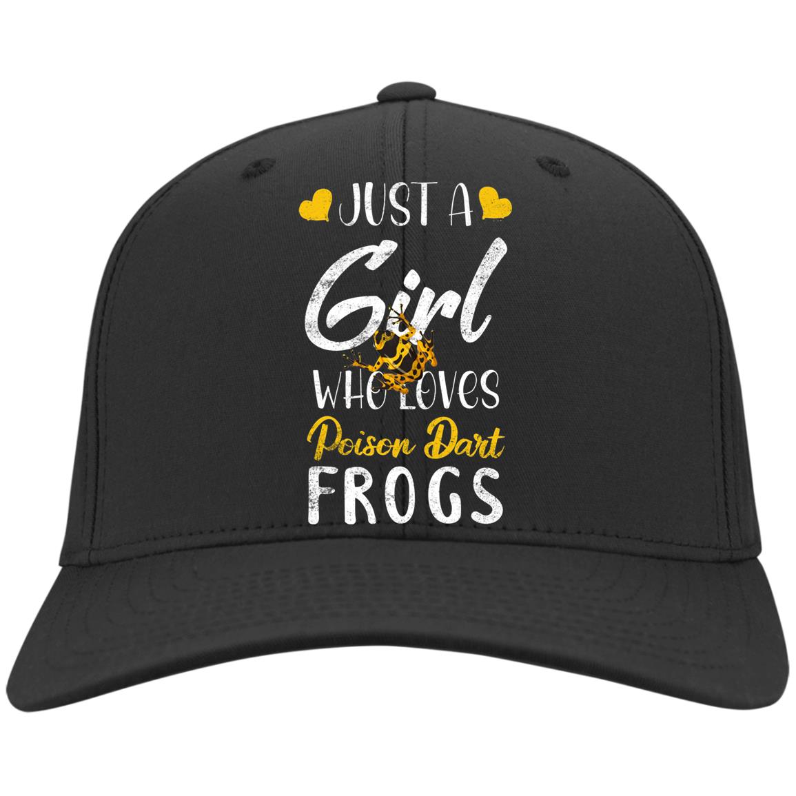 Just A Girl Who Loves Poison Dart Frogs Yellow - Twill Cap