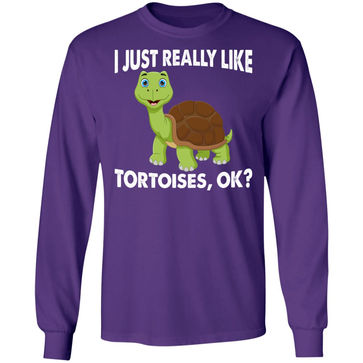 I just Really Like Tortoises, OK? - Long Sleeved Men's T-Shirt