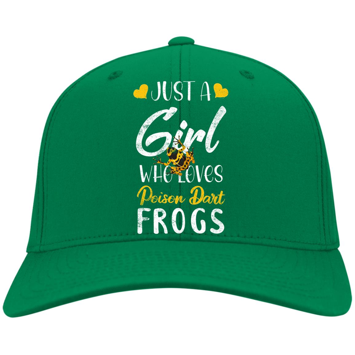 Just A Girl Who Loves Poison Dart Frogs Yellow - Twill Cap