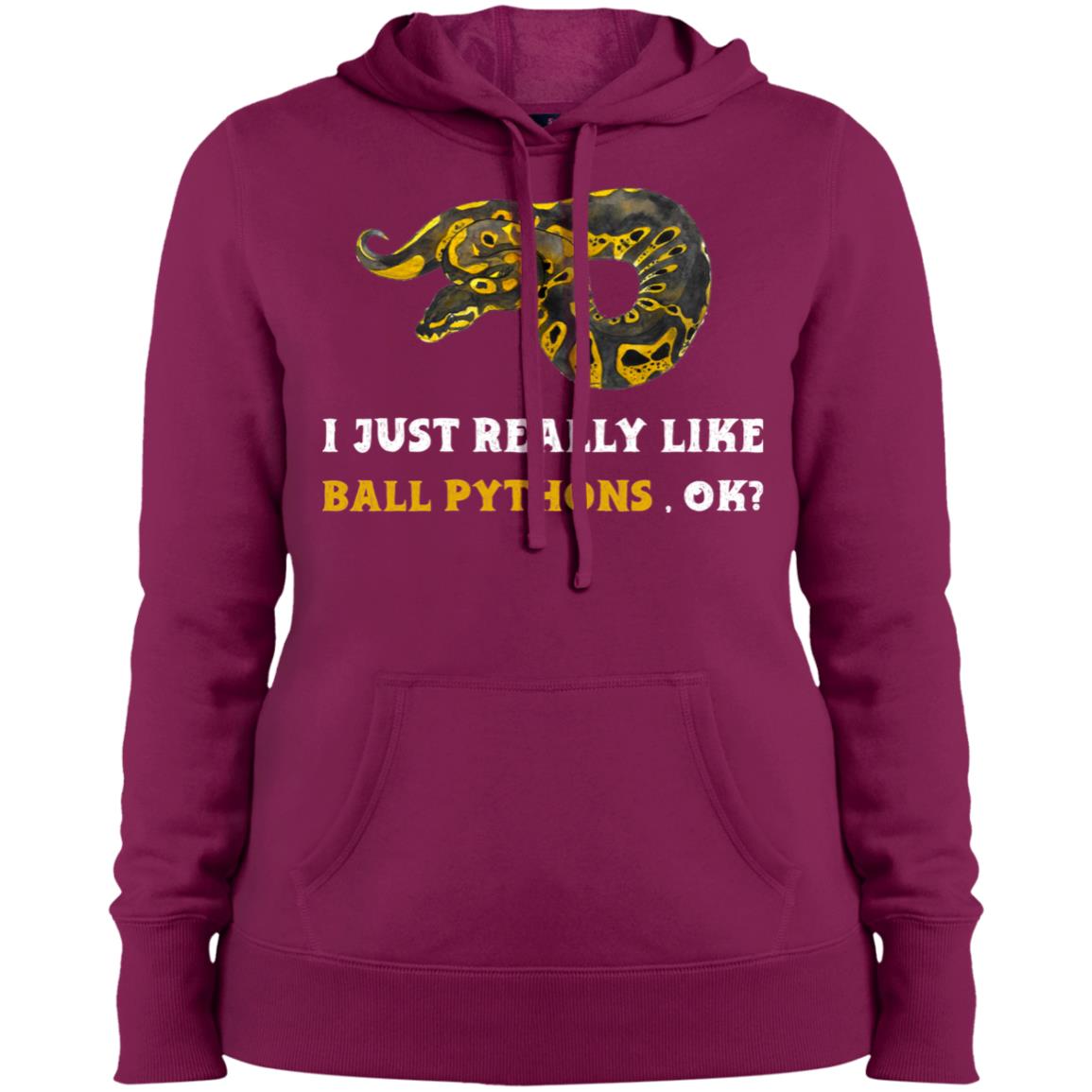 I Just Really Like Ball Pythons, Ok? - Women's Pullover Hooded Sweatshirt