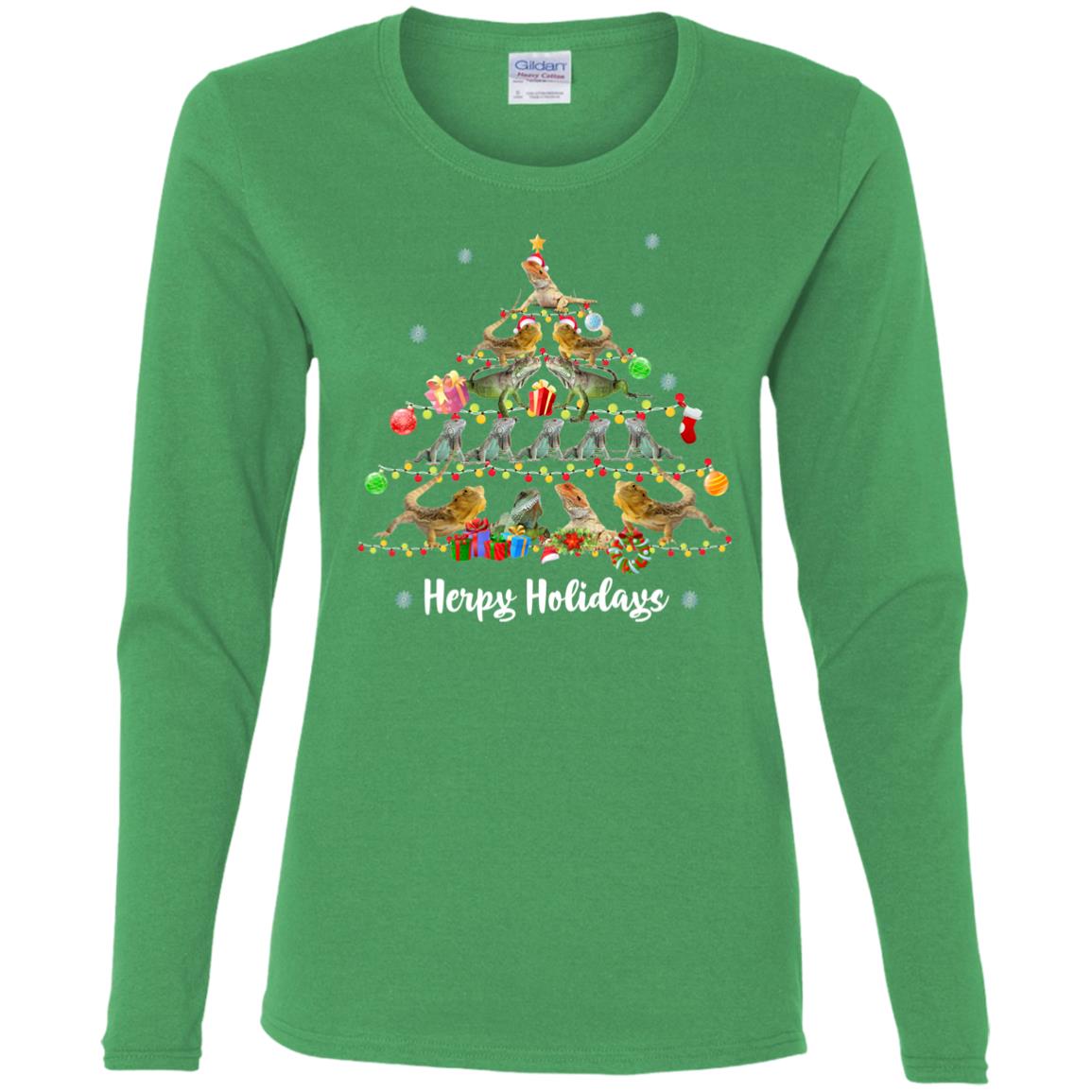 Herpy Holidays - Women's Long Sleeved T-Shirt