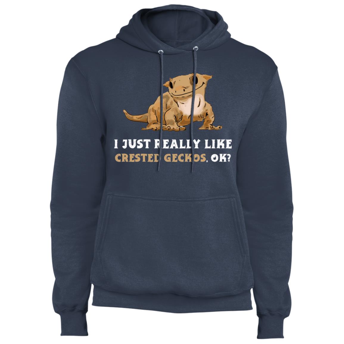 I Just Really Like Crested Geckos, Ok? - Unisex Fleece Pullover Hoodie