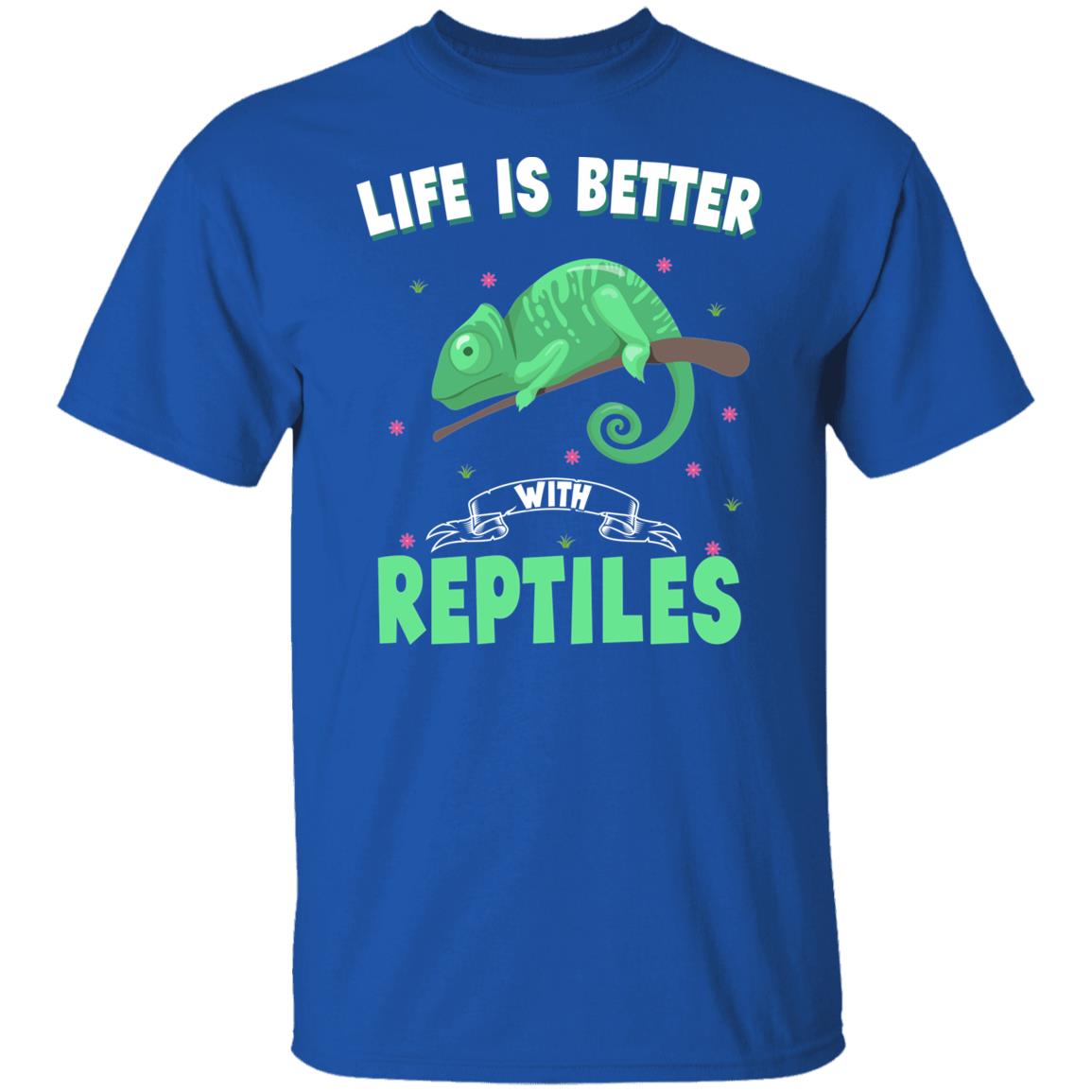 Life is Better With Reptiles - Men's T-Shirt