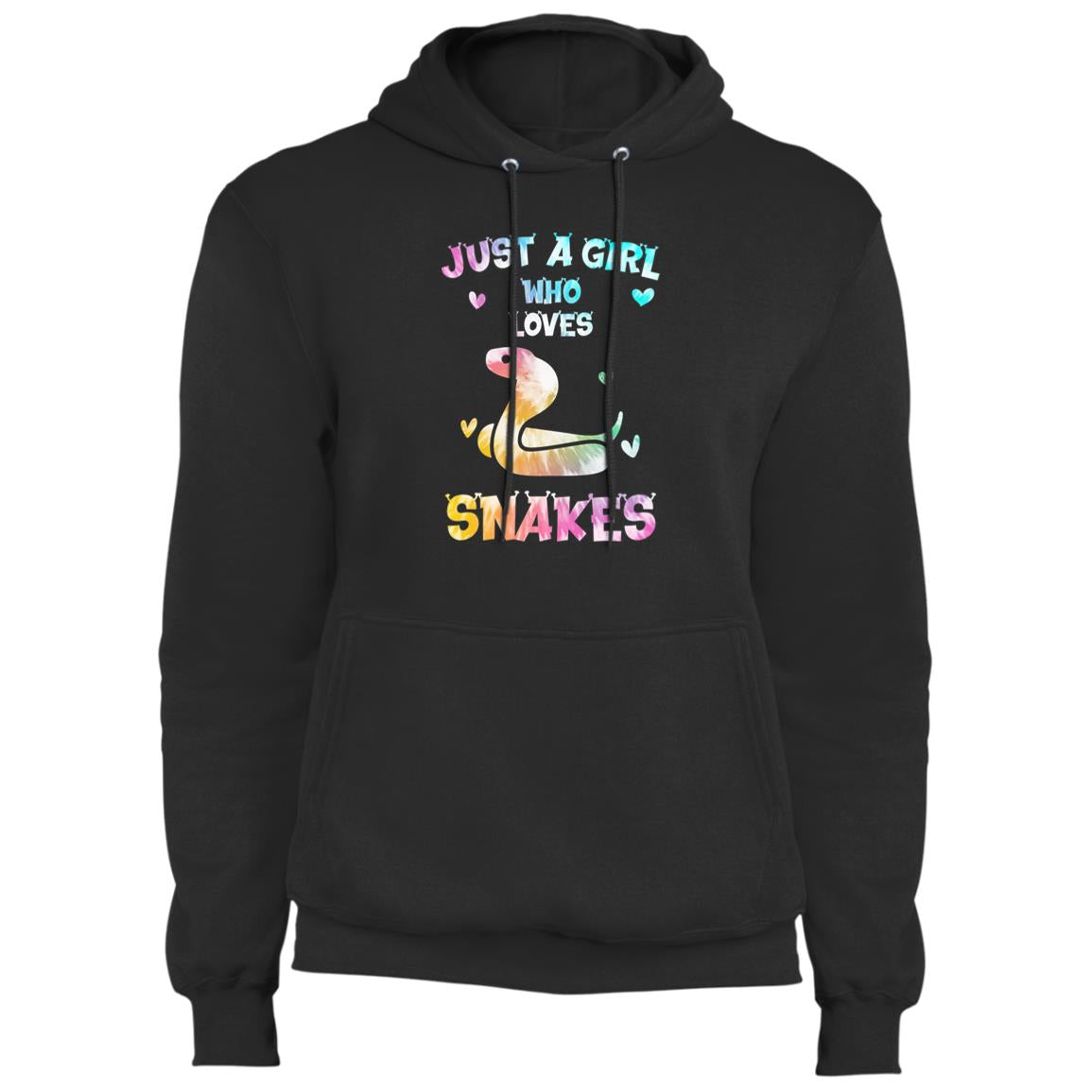 Just A Girl Who Loves Snakes - Fleece Pullover Hoodie