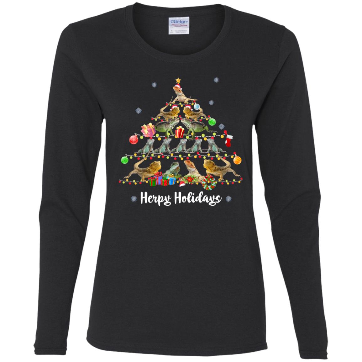 Herpy Holidays - Women's Long Sleeved T-Shirt