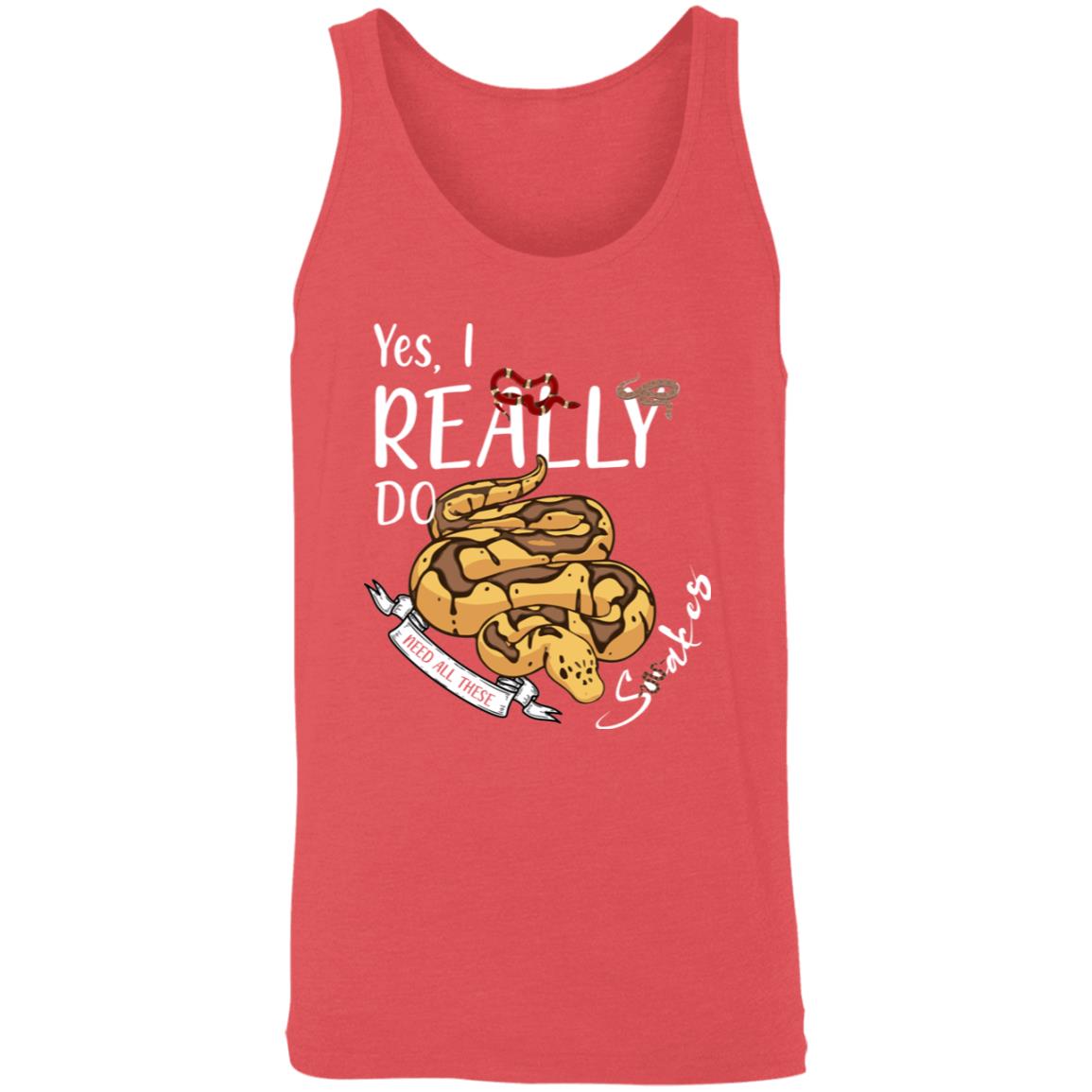 Yes, I Really Do Need All These Snakes - Unisex Tank Top