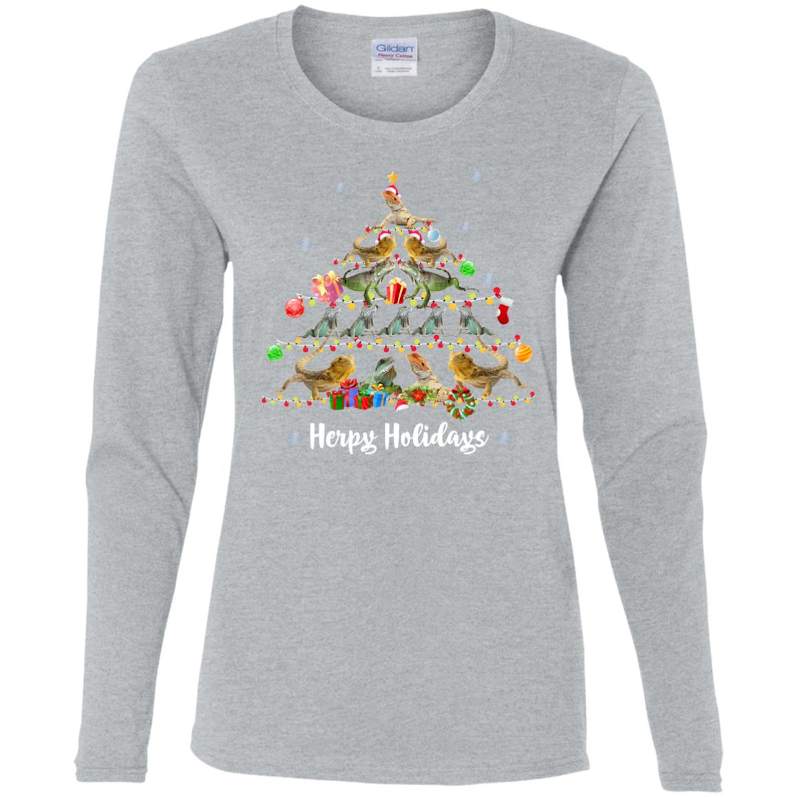 Herpy Holidays - Women's Long Sleeved T-Shirt