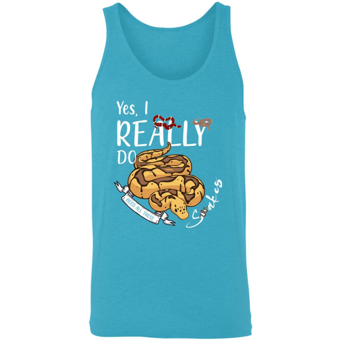 Yes, I Really Do Need All These Snakes - Unisex Tank Top