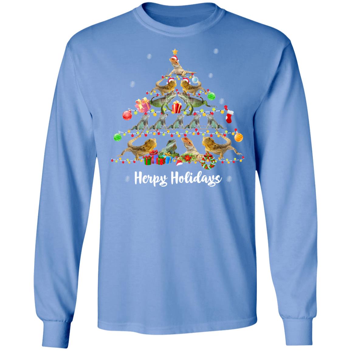 Herpy Holidays - Long Sleeved Men's T-Shirt