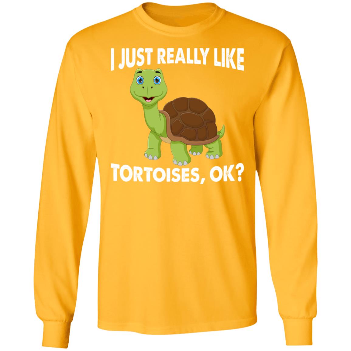 I just Really Like Tortoises, OK? - Long Sleeved Men's T-Shirt