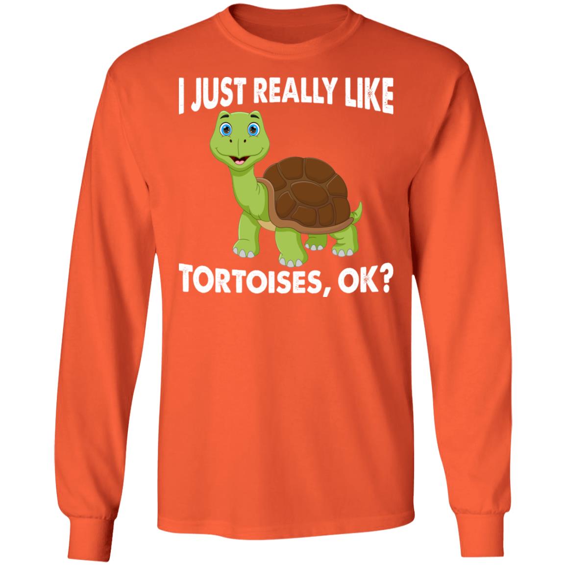 I just Really Like Tortoises, OK? - Long Sleeved Men's T-Shirt