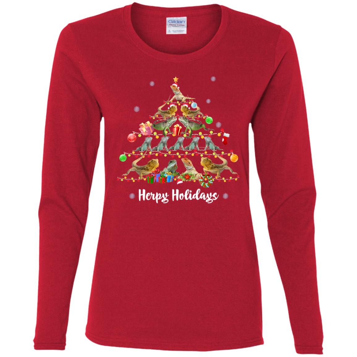 Herpy Holidays - Women's Long Sleeved T-Shirt