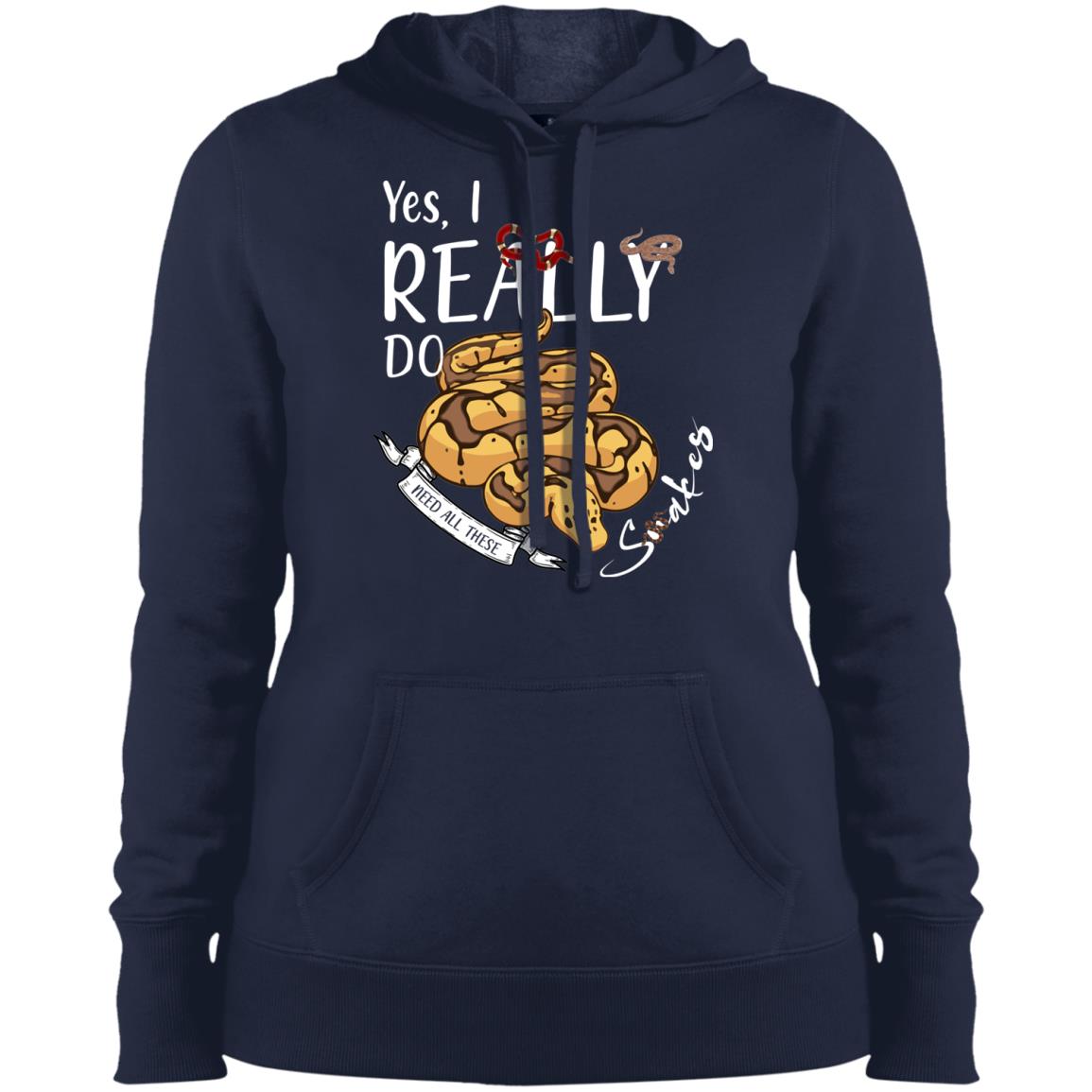 Yes, I Really Do Need All These Snakes - Womens Pullover Hooded Sweatshirt
