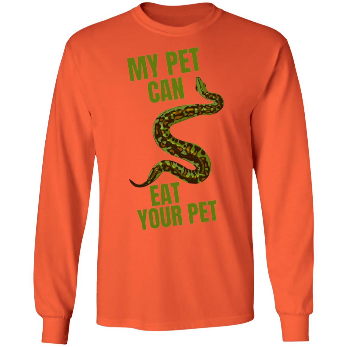 My Pet Can Eat Your Pet - Long Sleeved Men's T-Shirt