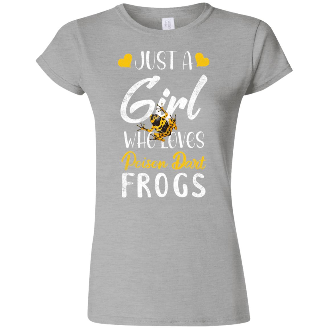 Just A Girl Who Loves Poison Dart Frogs Yellow - Women's T-Shirt