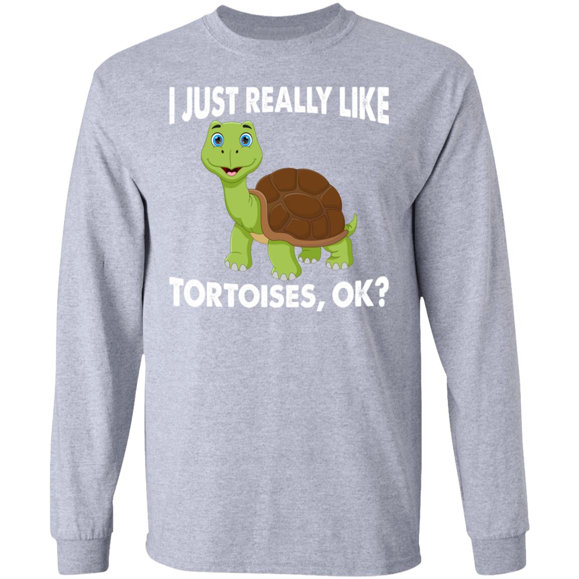 I just Really Like Tortoises, OK? - Long Sleeved Men's T-Shirt