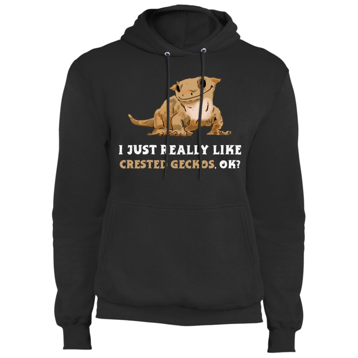 I Just Really Like Crested Geckos, Ok? - Unisex Fleece Pullover Hoodie