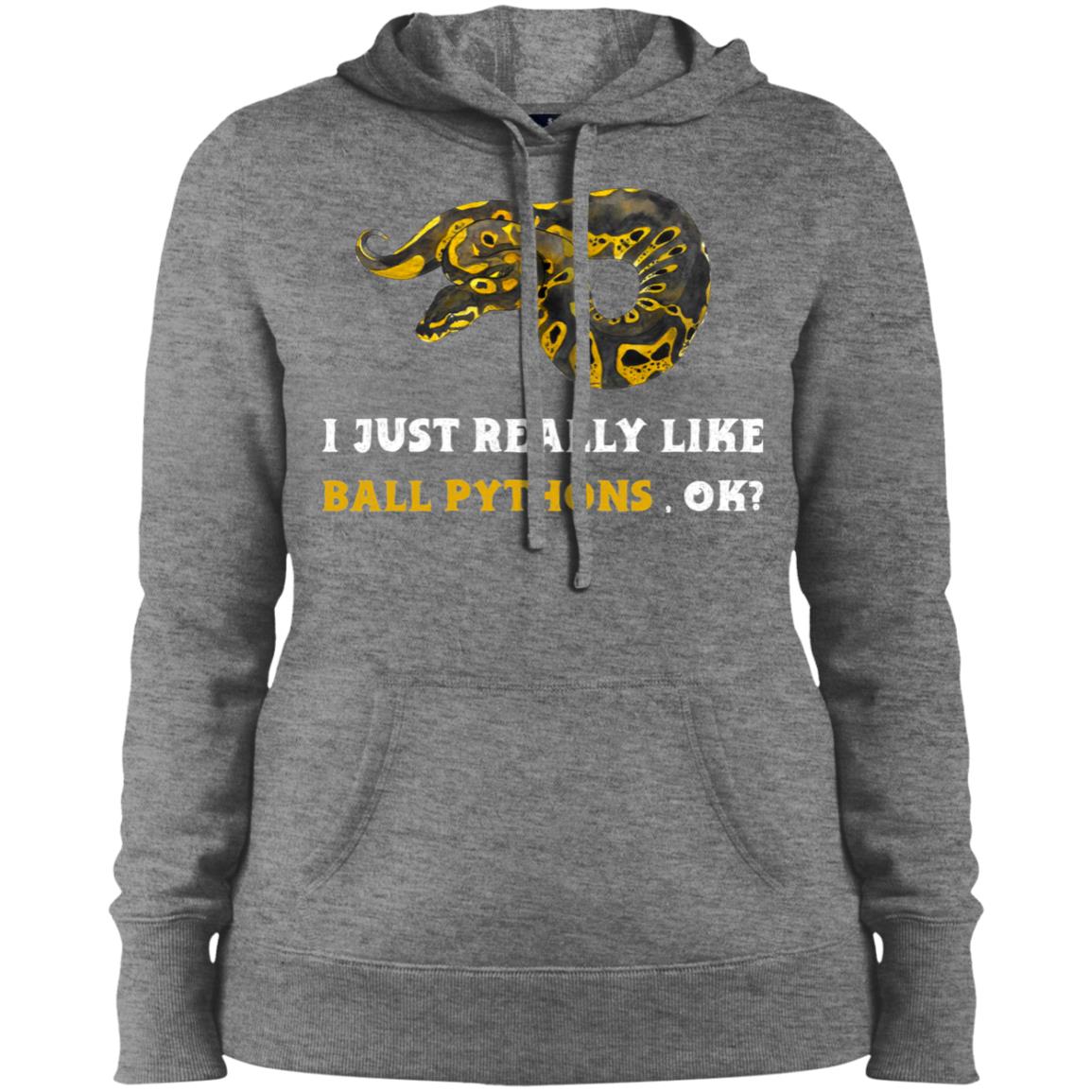 I Just Really Like Ball Pythons, Ok? - Women's Pullover Hooded Sweatshirt