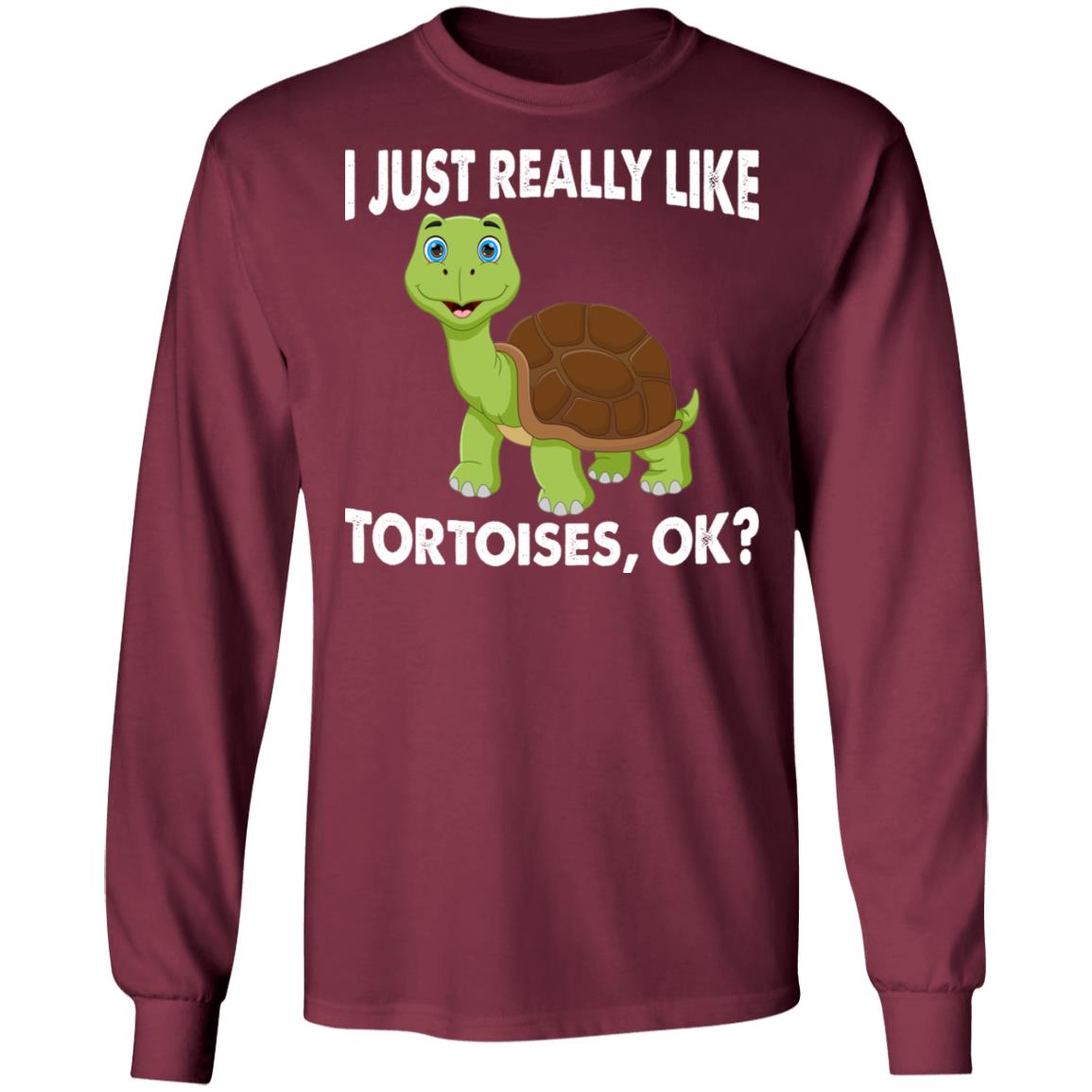 I just Really Like Tortoises, OK? - Long Sleeved Men's T-Shirt