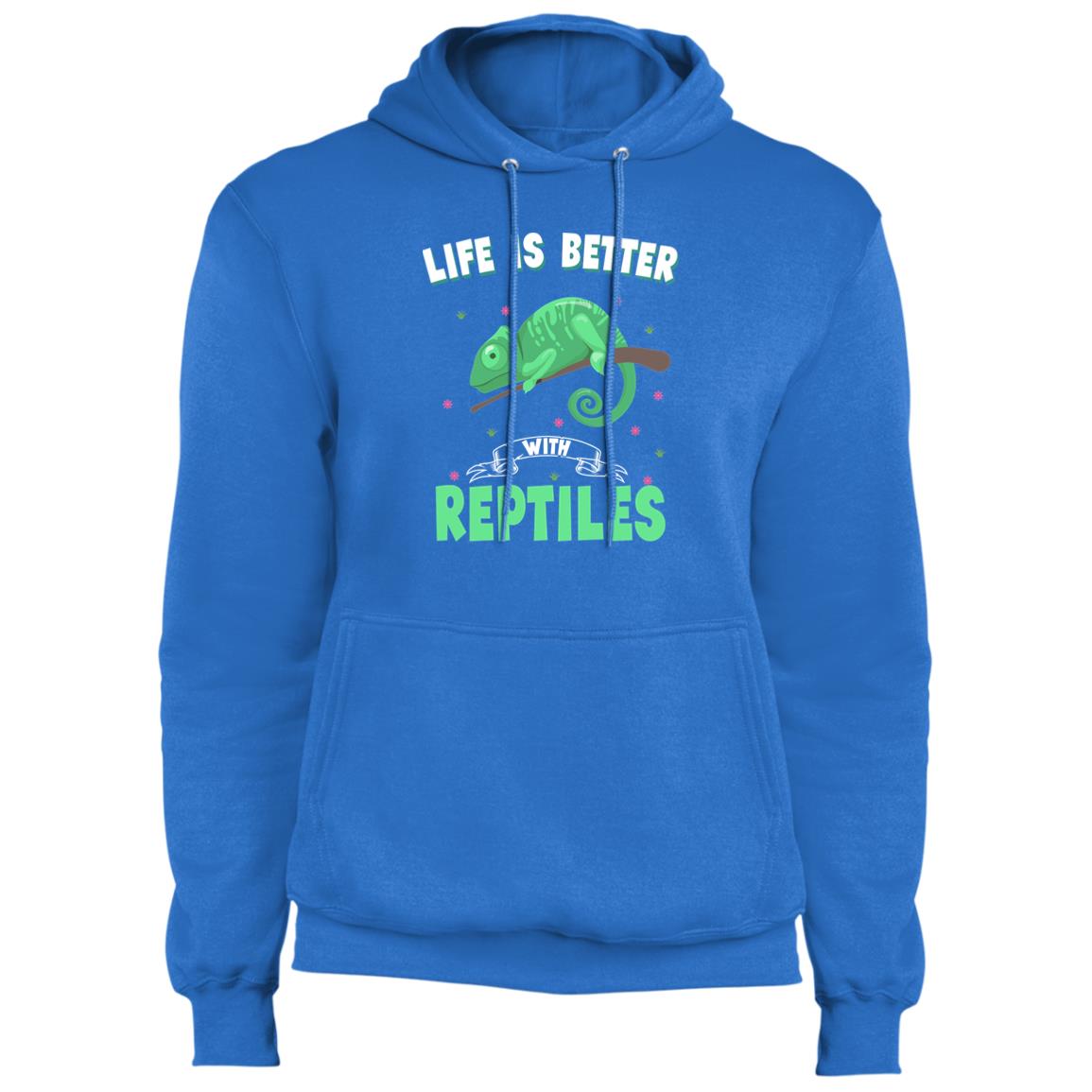 Life Is Better With Reptiles - Fleece Pullover Hoodie