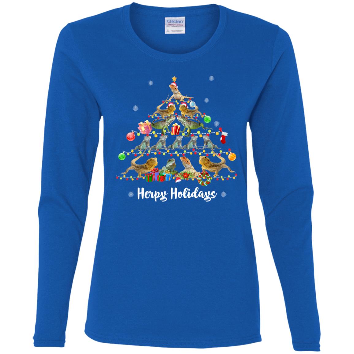 Herpy Holidays - Women's Long Sleeved T-Shirt