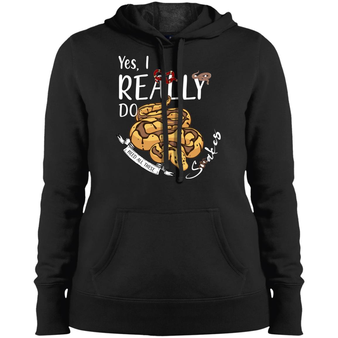 Yes, I Really Do Need All These Snakes - Womens Pullover Hooded Sweatshirt